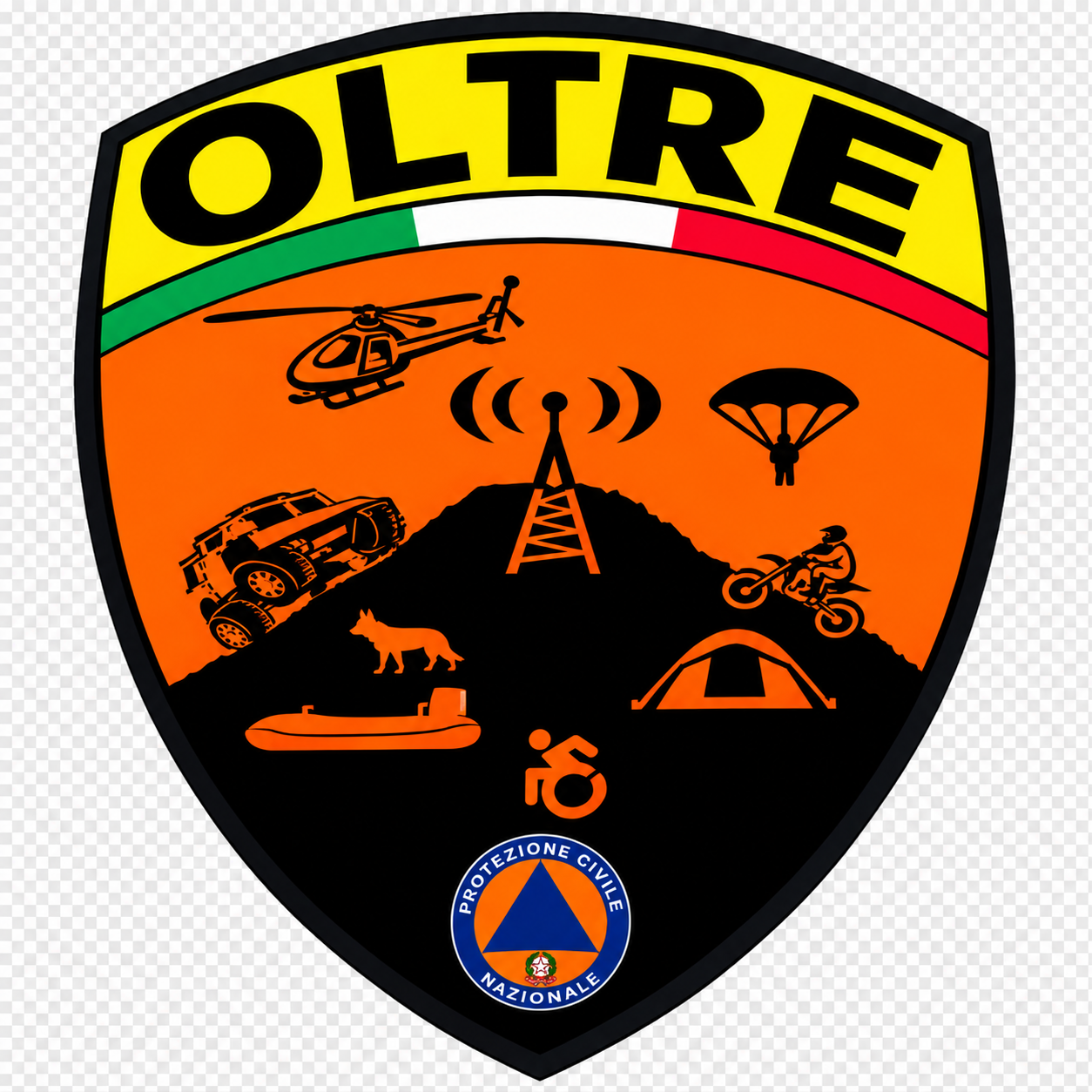 Logo Oltre Protezione Civile ODV Protezione Civile Prato
